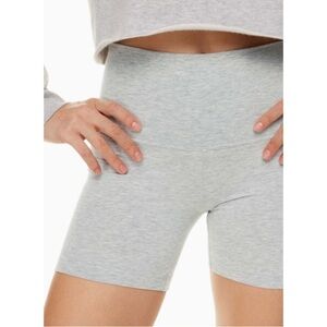 Aritzia Tna Chill Cheeky 5 inch Bike Shorts, Heather Gray/Chrome, Small